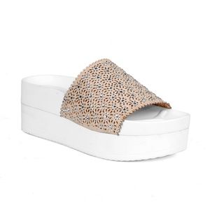 Chamomile Perforated Women's Platform Sandals